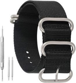 img 4 attached to Luxurious Military Durable Straps Replacements Men's Watches