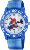 marvel spider man quartz plastic casual boys' watches logo