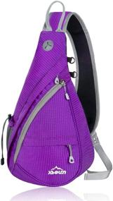 img 4 attached to 🎒 Xboun Sling Backpack: Versatile Chest Crossbody Bag for Outdoor Activities and Travel - Ideal for Women and Men