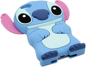 img 2 attached to Silicone Rubber Blue Stitch Case for Apple iPod Touch 6th 5th Generation - 3D Cartoon Animal Design, Cute and Soft Protective Cover - Kawaii Animated Funny Skin Case for Kids, Teens, Boys, Girls (Touch 6/5th)