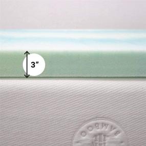 img 1 attached to 🛏️ eLuxurySupply Beautyrest Queen Size Memory Foam Mattress Topper - Temperature Regulating Pad - High Support & Response - 2lb Density - CertiPUR-US Certified