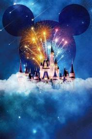 img 3 attached to 🏰 Children's Fairy Tale Blue Cartoon Backdrop - Dream Castle Night Firework Photography Background - Ideal for Kids Birthday Party, Newborn Shower & Children Wall Mural - Photo Background Booth Props (5x7ft) CHE001 LELEZ