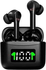 img 4 attached to Wireless Bluetooth Headphones Sweatproof Earphones Headphones