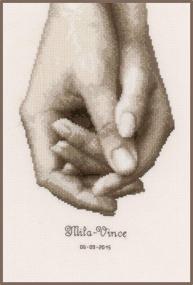 img 2 attached to 🧵 Vervaco Hand in Hand PN-0149249 Counted Cross Stitch Kit: Bring Creativity to Life!