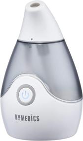 img 4 attached to Увлажнитель воздуха HoMedics TotalComfort Portable Cool Mist: бесшумный, 10 часов работы, автоматическое отключение, компактный серый - в комплекте бонусный фильтр Wick!