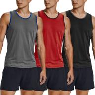 👕 coofandy men's workout tank tops 3 pack: ultimate gym shirts for bodybuilding and fitness logo