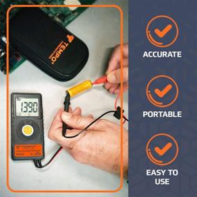 img 1 attached to Portable Pocket Multimeter PM100 by Tempo Communications - Auto 📏 Ranging, 6000 Count - Measures AC/DC Voltage, Current, Resistance, Continuity & Capacitance