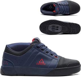 img 4 attached to LEHTF Cycling Mountain Sneakers BlackBlue Sports & Fitness for Cycling