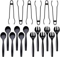 disposable serving utensils plastic spoons logo
