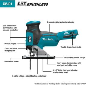 img 3 attached to 🔧 Makita XVJ01Z 18V LXT Barrel Grip Jig Saw with Brushless Technology