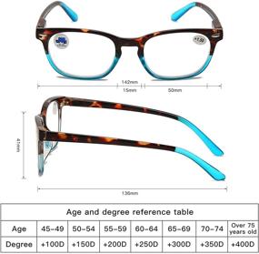 img 3 attached to Reading Glasses Tortoise Readers Digital Vision Care