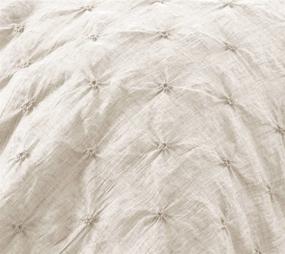img 1 attached to Luxurious Lush Decor Lake Como Comforter Set for King Size Beds in Elegant Ivory - Complete 4-Piece Set
