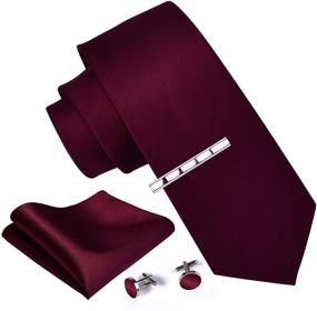 img 3 attached to Champagne Necktie Pocket Cufflinks 6101 10 Men's Accessories