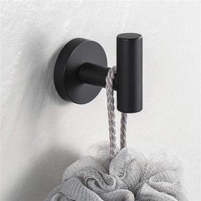 img 3 attached to 🛁 Bathroom Towel Hooks, 2 Pack SUS 304 Stainless Steel Wall Hooks - Heavy Duty Coat/Robe Clothes Hooks for Bedroom, Kitchen, Restroom, Bathroom - Wall Mounted