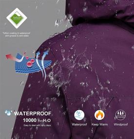 img 1 attached to ❄️ PTSOC Women's Waterproof 3-in-1 Ski Jacket: Ultimate Protection for Winter Snow and Rain