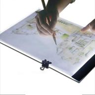 🎨 v-best a4 ultra-thin portable led light box for artists - usb cable, 3 light levels, ideal for drawing, sketching, animation logo