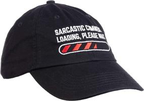 img 3 attached to 😏 Ann Arbor T-shirt Co. Sarcastic Comment Loading Please Wait Funny Sarcasm Humor Baseball Cap Dad Hat Black - Ideal for Men and Women