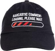 😏 ann arbor t-shirt co. sarcastic comment loading please wait funny sarcasm humor baseball cap dad hat black - ideal for men and women logo