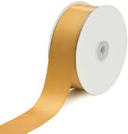 🎀 premium antique gold solid satin ribbon - 1-1/2"/50 yd - perfect for creative ideas! logo