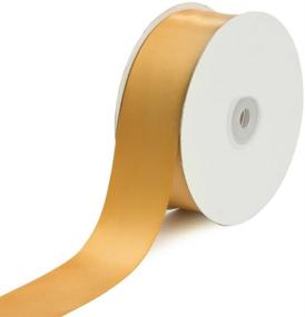 img 1 attached to 🎀 Premium Antique Gold Solid Satin Ribbon - 1-1/2"/50 yd - Perfect for Creative Ideas!