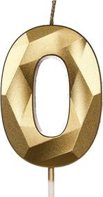 img 4 attached to 🎉 PartyWoo Birthday Candles: 2.75-inch Gold Number 0 Candle for Cake, Happy Birthday Candle Topper, Cake Candles Decoration – Perfect for Party Decorations