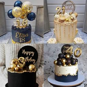 img 1 attached to 🎉 PartyWoo Birthday Candles: 2.75-inch Gold Number 0 Candle for Cake, Happy Birthday Candle Topper, Cake Candles Decoration – Perfect for Party Decorations