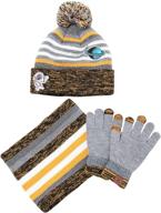 winter knitted beanie gloves for boys - jtjfit accessories logo