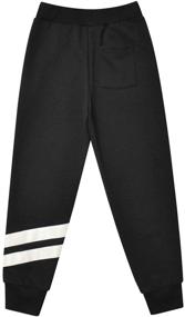 img 2 attached to Comfortable and Stylish Perfashion Girls Sweatpants: Kids Joggers with Pockets & Elastic Waist