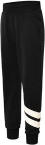 img 4 attached to Comfortable and Stylish Perfashion Girls Sweatpants: Kids Joggers with Pockets & Elastic Waist