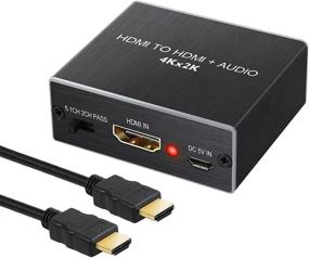 img 4 attached to 🔌 PROZOR HDMI Audio Extractor Converter with HDMI 1.4 Cable - 4K x 2K 3D Support