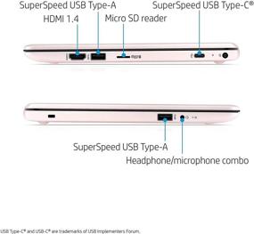 img 1 attached to 💻 2020 Ноутбук HP Stream 11,6 дюйма: Intel Celeron N4020, 4 ГБ ОЗУ, 32 ГБ eMMC, Windows 10, Розовый - восстановленный