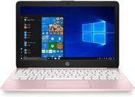 💻 2020 hp stream 11.6 inch laptop: intel celeron n4020, 4gb ram, 32gb emmc, windows 10, rose pink - renewed logo