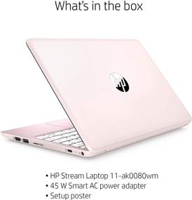 img 3 attached to 💻 2020 HP Stream 11.6 inch Laptop: Intel Celeron N4020, 4GB RAM, 32GB eMMC, Windows 10, Rose Pink - Renewed