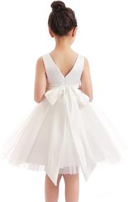 img 3 attached to 🌺 MIACABELL Flower Girls Dresses: Elegant Princess Pageant Dress for Kids' Tutu Tulle Wedding, Party & Prom Ball Gowns