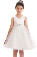 🌺 miacabell flower girls dresses: elegant princess pageant dress for kids' tutu tulle wedding, party & prom ball gowns logo