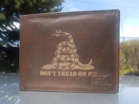 img 1 attached to Don't Tread Rattlesnake Engraved Minimalist Men's Accessories: Stylish and Functional Accessories for Men