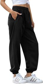 img 2 attached to 👖 Stylish and Comfy: HeSaYep Women's High Waisted Sweatpants for Active Workouts and Lounge Wear