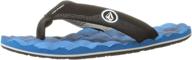 👟 volcom recliner youth sandal black: top boys' outdoor shoes for comfort and style logo