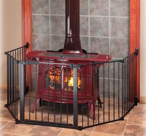 img 2 attached to 🔥 KidCo G3111 Hearth Gate - Extra Wide Safety Barrier for Fireplaces - 128 inches