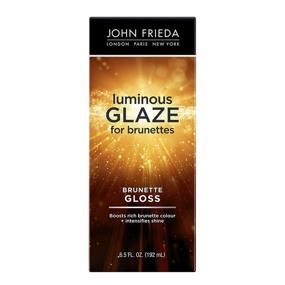 img 4 attached to 💇 Усиливающий глянец для великолепных брюнеток от John Frieda - гладкий, блестящий коричневый цвет, восстанавливает поврежденные участки, 6,5 унций (упаковка может отличаться)