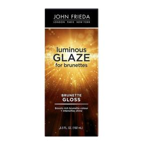 img 3 attached to 💇 Усиливающий глянец для великолепных брюнеток от John Frieda - гладкий, блестящий коричневый цвет, восстанавливает поврежденные участки, 6,5 унций (упаковка может отличаться)