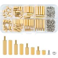 🔩 sutemribor m2.5 hex brass spacer standoff screw nut kit (180pcs) - male female assortment collection logo