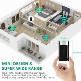 img 2 attached to 📶 High-Speed 1300Mbps USB WiFi Adapter for PC, Dual Band 2.4GHz/5GHz, Enhanced Antenna, Desktop/Laptop Network Adapter