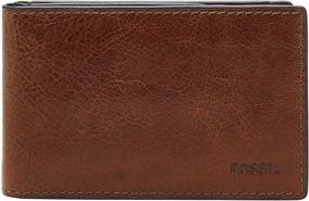 img 3 attached to 💼 Fossil Leather Money Bifold Wallet: The Ultimate Men's Accessory for Wallets, Card Cases & Money Organization