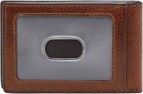 img 2 attached to 💼 Fossil Leather Money Bifold Wallet: The Ultimate Men's Accessory for Wallets, Card Cases & Money Organization
