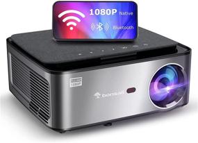 img 4 attached to Native 1080P WiFi Bluetooth Projector, 8500 Lumens Full HD Outdoor Movie Projector, 4P/4D Keystone Support 4k & Zoom, PPT, Portable Home Theater Video Projector Compatible with Laptop/PC/TV/HDMI/VGA/USB/PS5