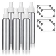 🧳 convenient aluminum refillable white spray bottle for travel: essential travel accessories for your needs logo