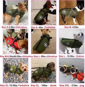 img 2 attached to Waterproof Thick Fleece Warm Coat - DOGGYZSTYLE Pet Dog Jacket Vest for Puppy Cat Winter Cold Weather Apparel