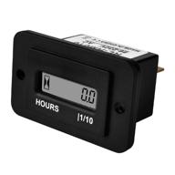 jayron rectangular lcd digital hour meter - ac 86-230v resettable & 🕐 battery-free - ideal for small engine quad bike, motorcycle, lawn mower, snowmobile, motocross, chainsaw logo