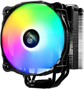 img 3 attached to Enermax ETS-F40 Addressable RGB CPU Air Cooler: Enhanced Cooling Performance, AM4/LGA Compatibility, Direct Heat Pipes, 140mm PWM Fan, 200W+ TDP, 5V 3-PIN ARGB, Black